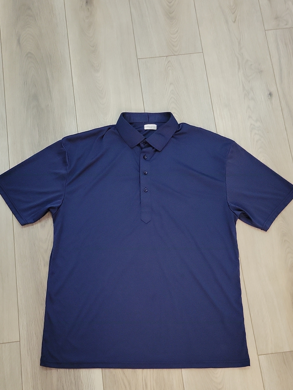 Men's Short Sleeve Polo in Navy - Modern Performance